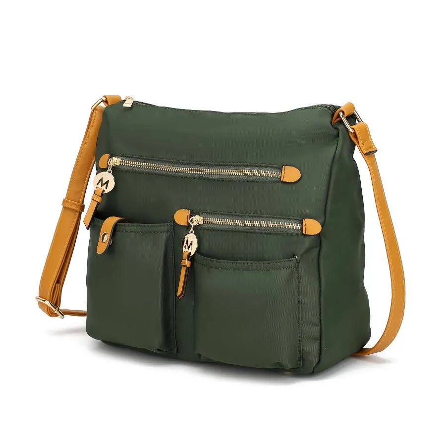 Serena Color-Block Nylon Womens Shoulder Bag