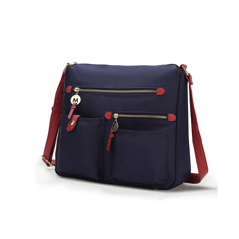 Serena Color-Block Nylon Womens Shoulder Bag