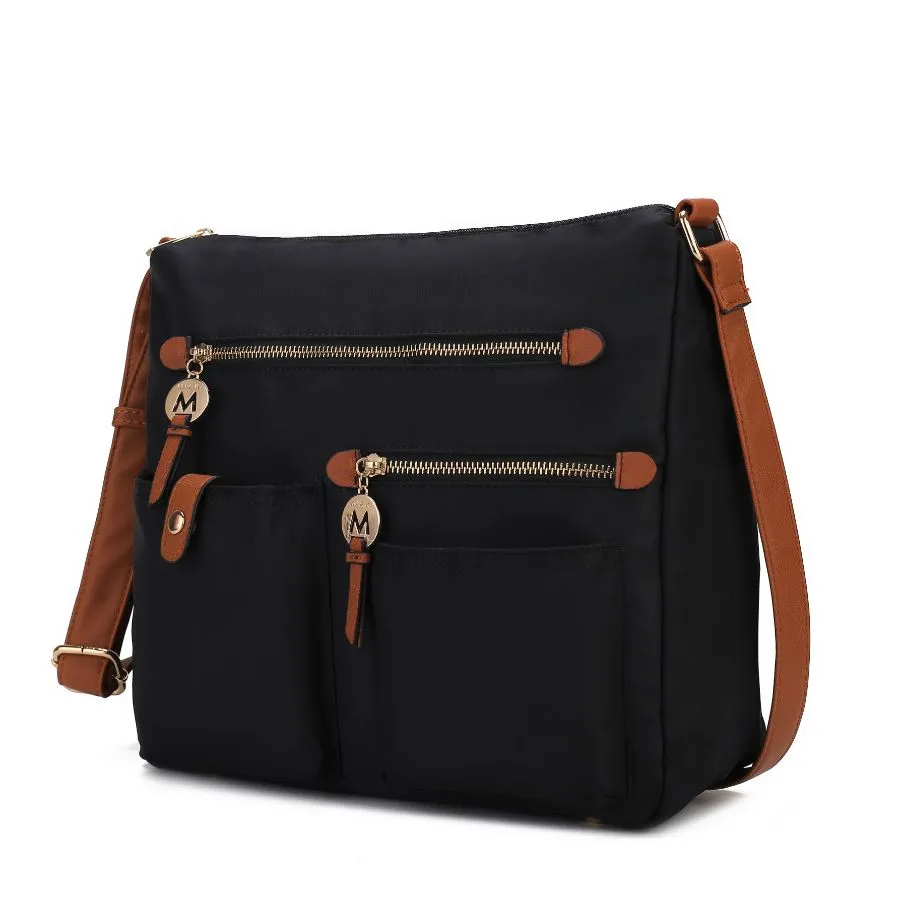 Serena Color-Block Nylon Womens Shoulder Bag