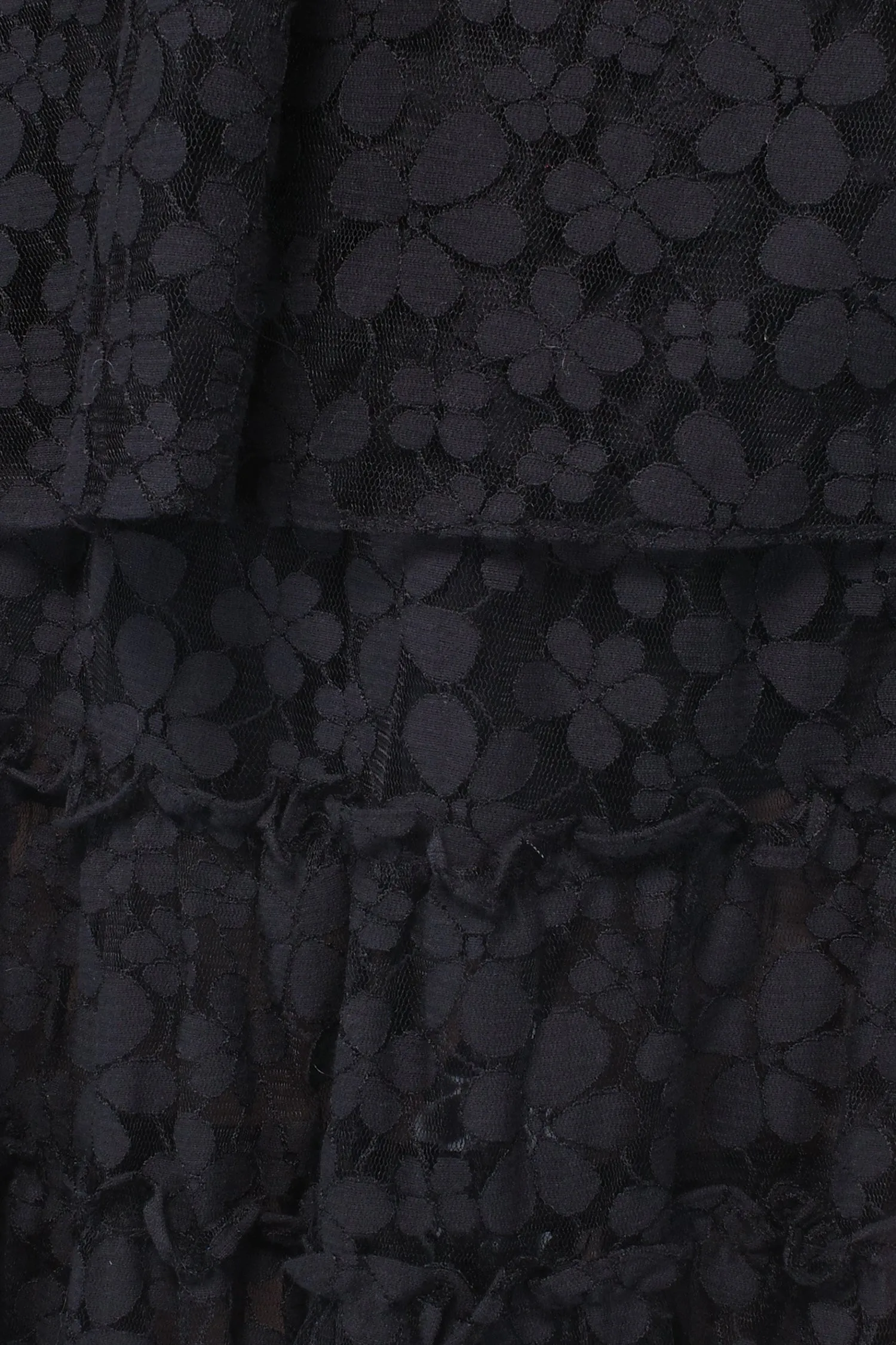 Shadow Blossom Tulle Tiered Petticoat Skirt Annasui