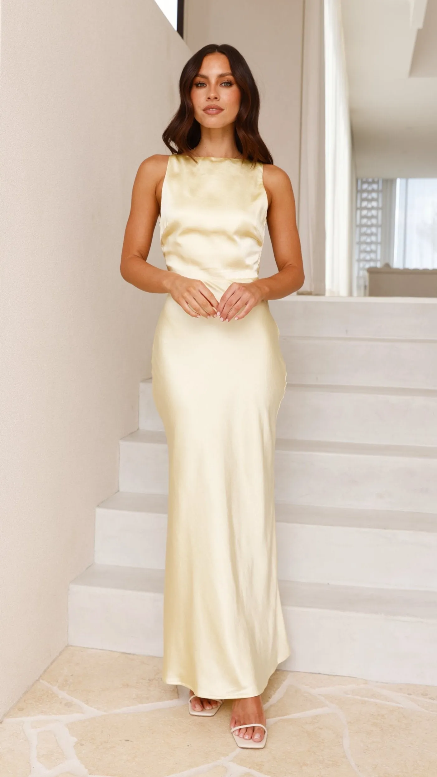 Sia Maxi Dress - Yellow Billy J