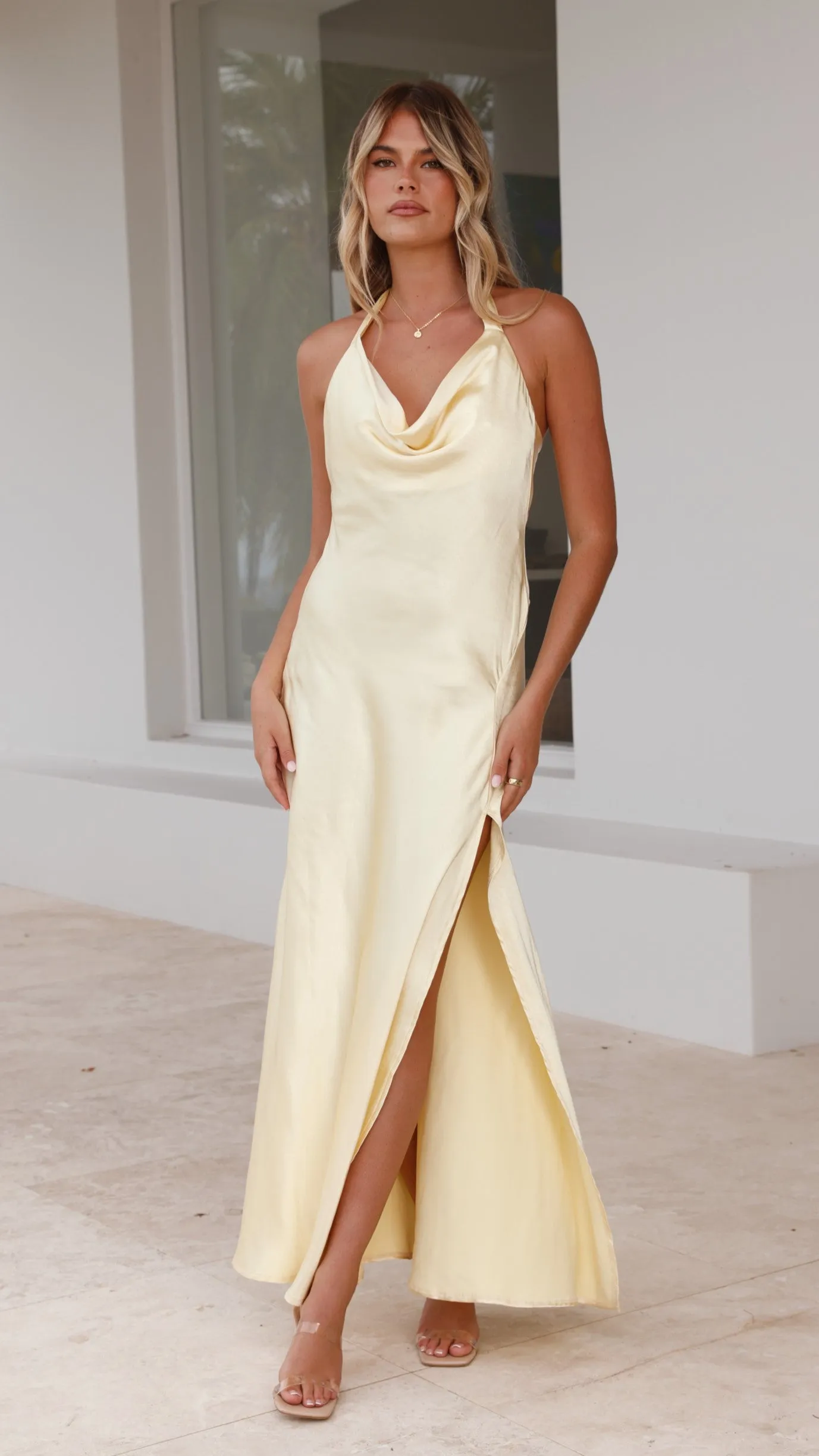 Sian Maxi Dress - Yellow Billy J