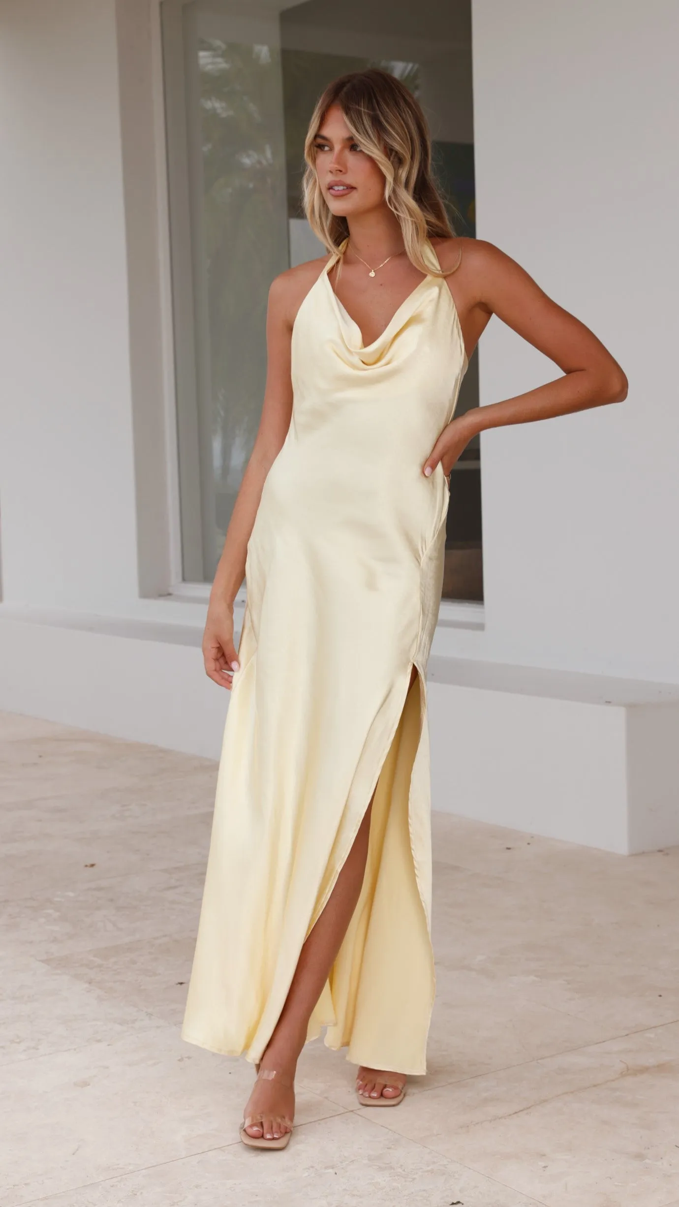 Sian Maxi Dress - Yellow Billy J