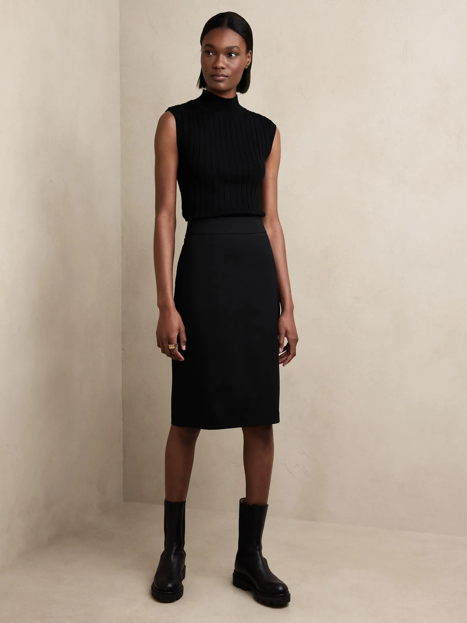 Siena Wool Pencil Skirt Banana Republic