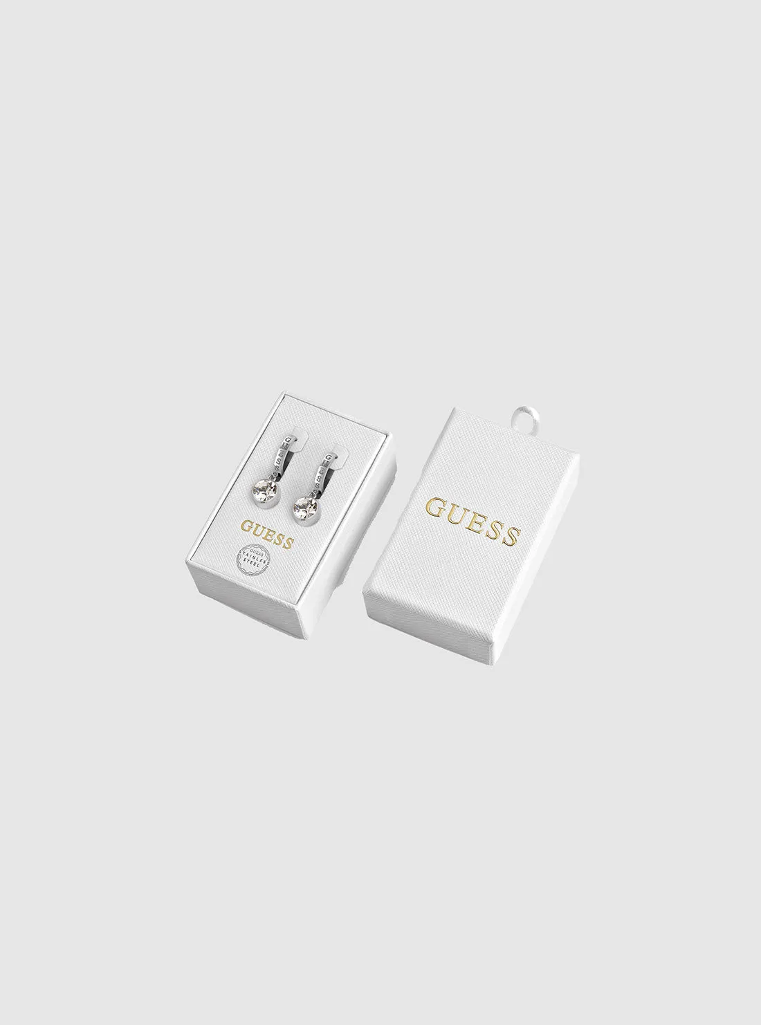 Silver Crystal Huggies Guess