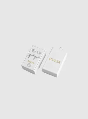 Silver Heart Logo 2 Piece Set Guess
