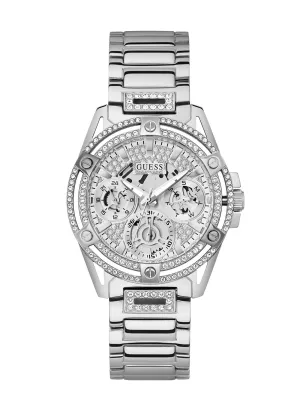 Silver Queen Crystal Watch Guess