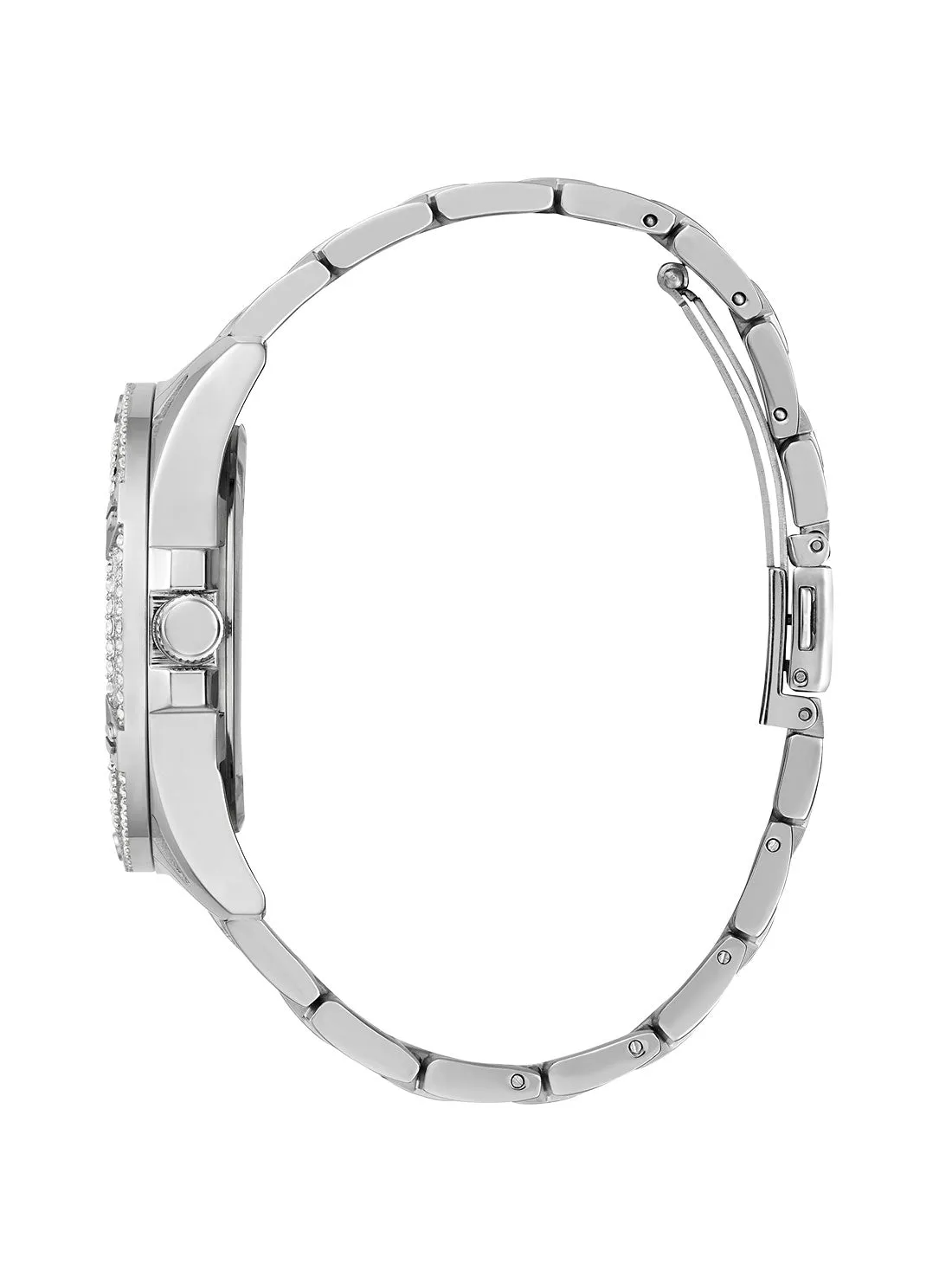 Silver Queen Crystal Watch Guess