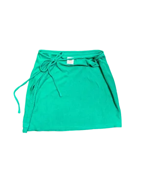 Size 16 | Highrack Studios Green Terry Wrap Skirt