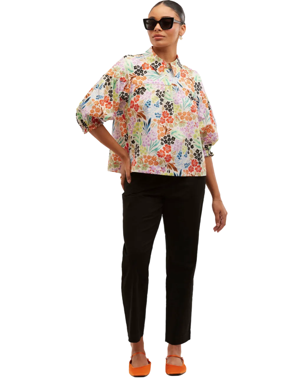 Size 8 | Obus Floral Cotton Top