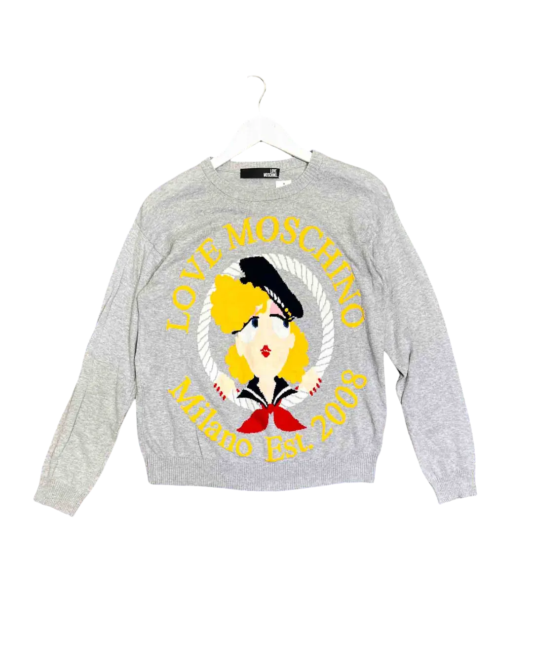 Size M | Love Moschino Printed Jumper