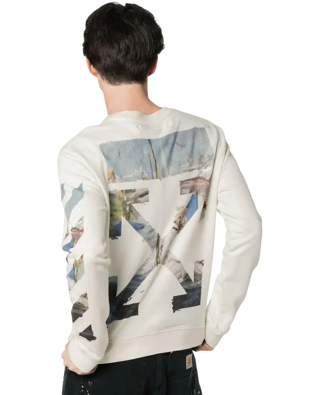 Size M | Off-White Dot Print Sweatshirt