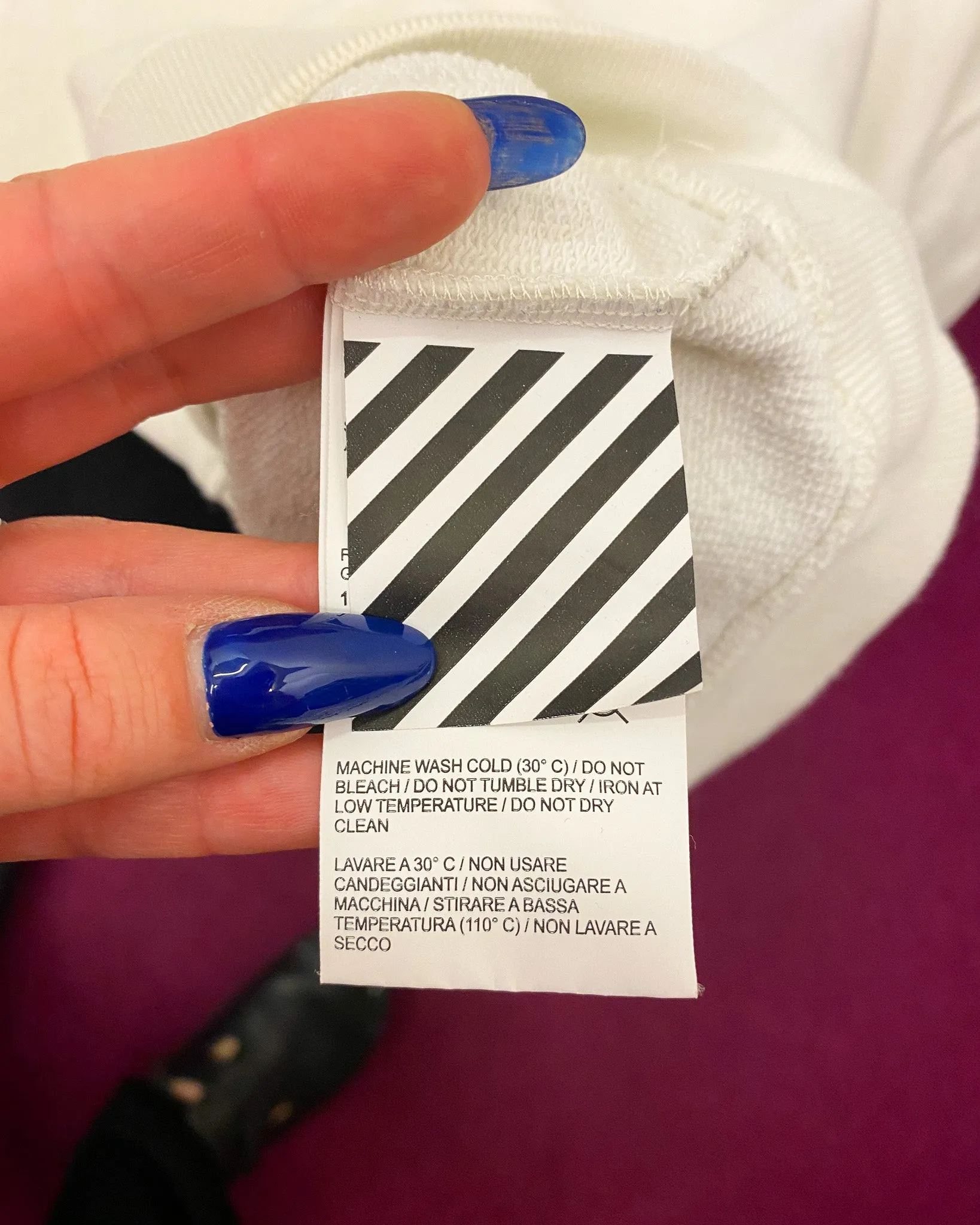 Size M | Off-White Dot Print Sweatshirt