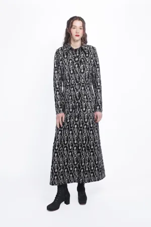 Sleeping Beauty Embroidered Faux Suede Long Coat Annasui