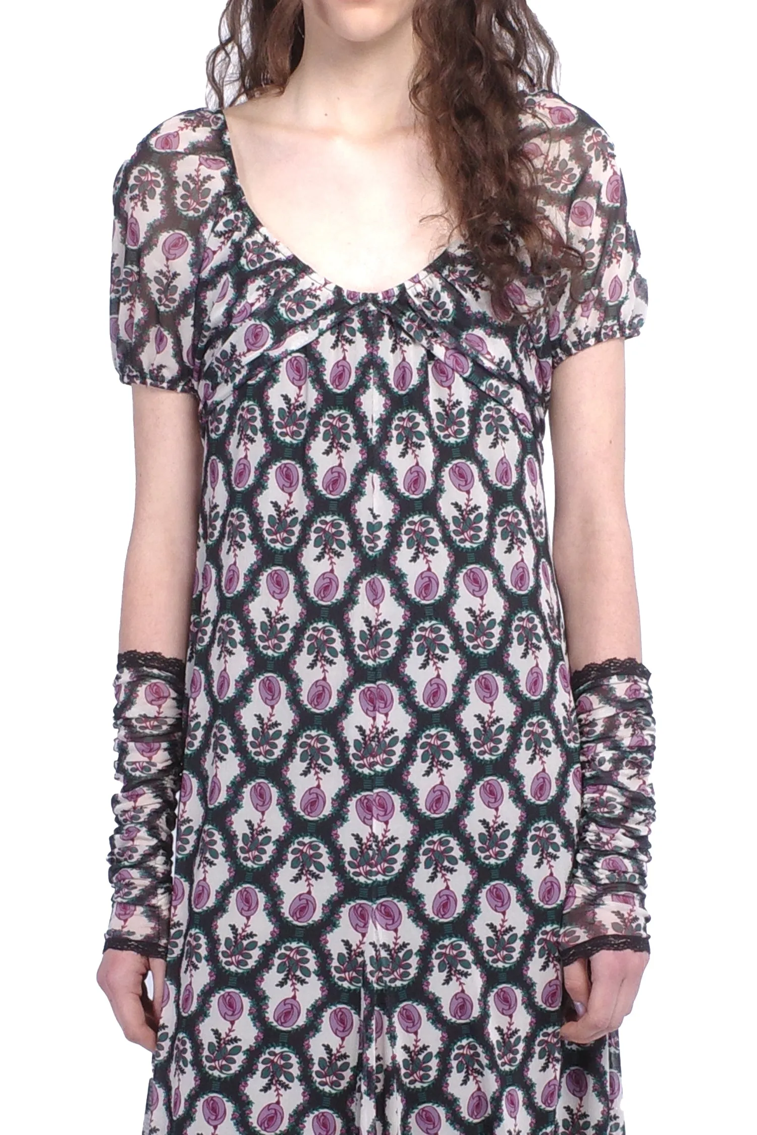 Sleeping Beauty Mesh Bow Dress Annasui