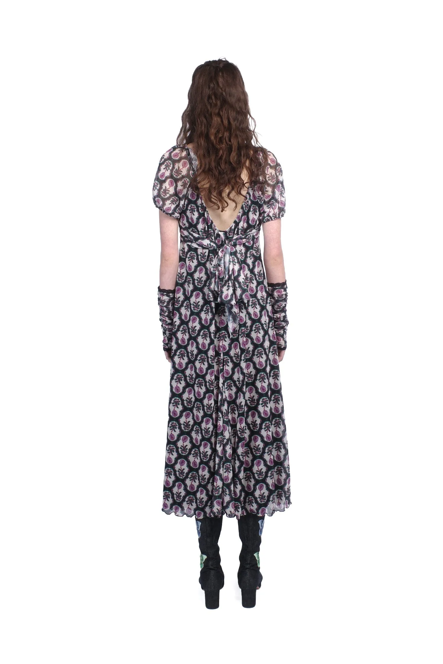 Sleeping Beauty Mesh Bow Dress Annasui