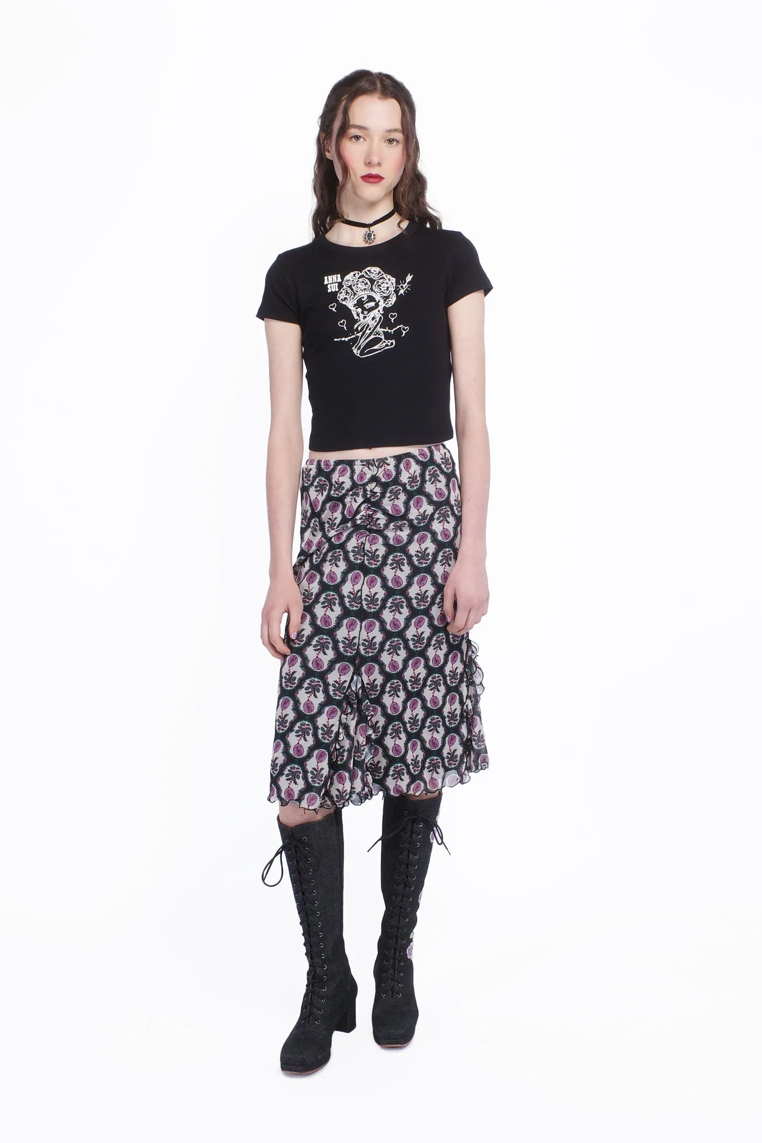 Sleeping Beauty Mesh Skirt Annasui