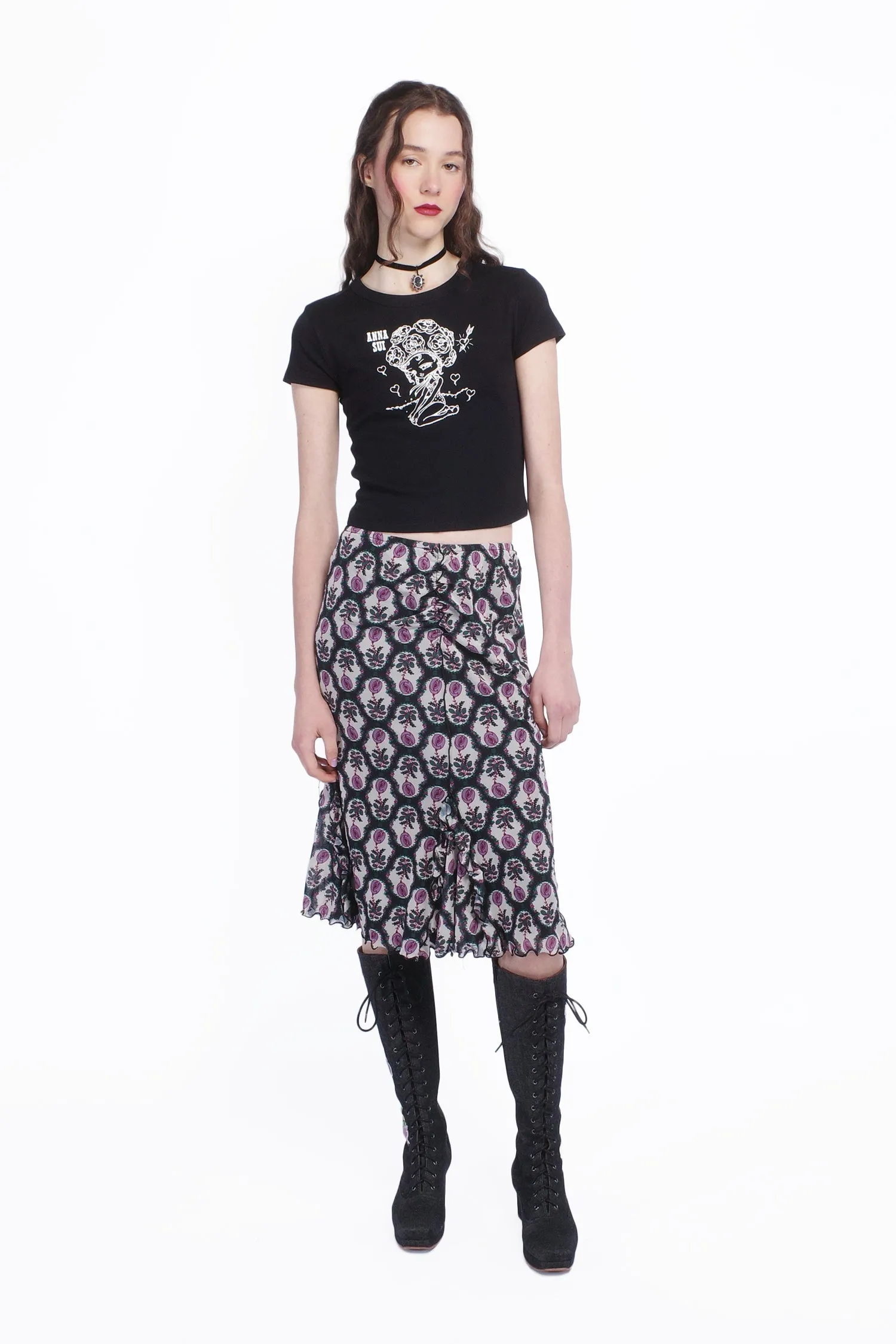 Sleeping Beauty Mesh Skirt Annasui