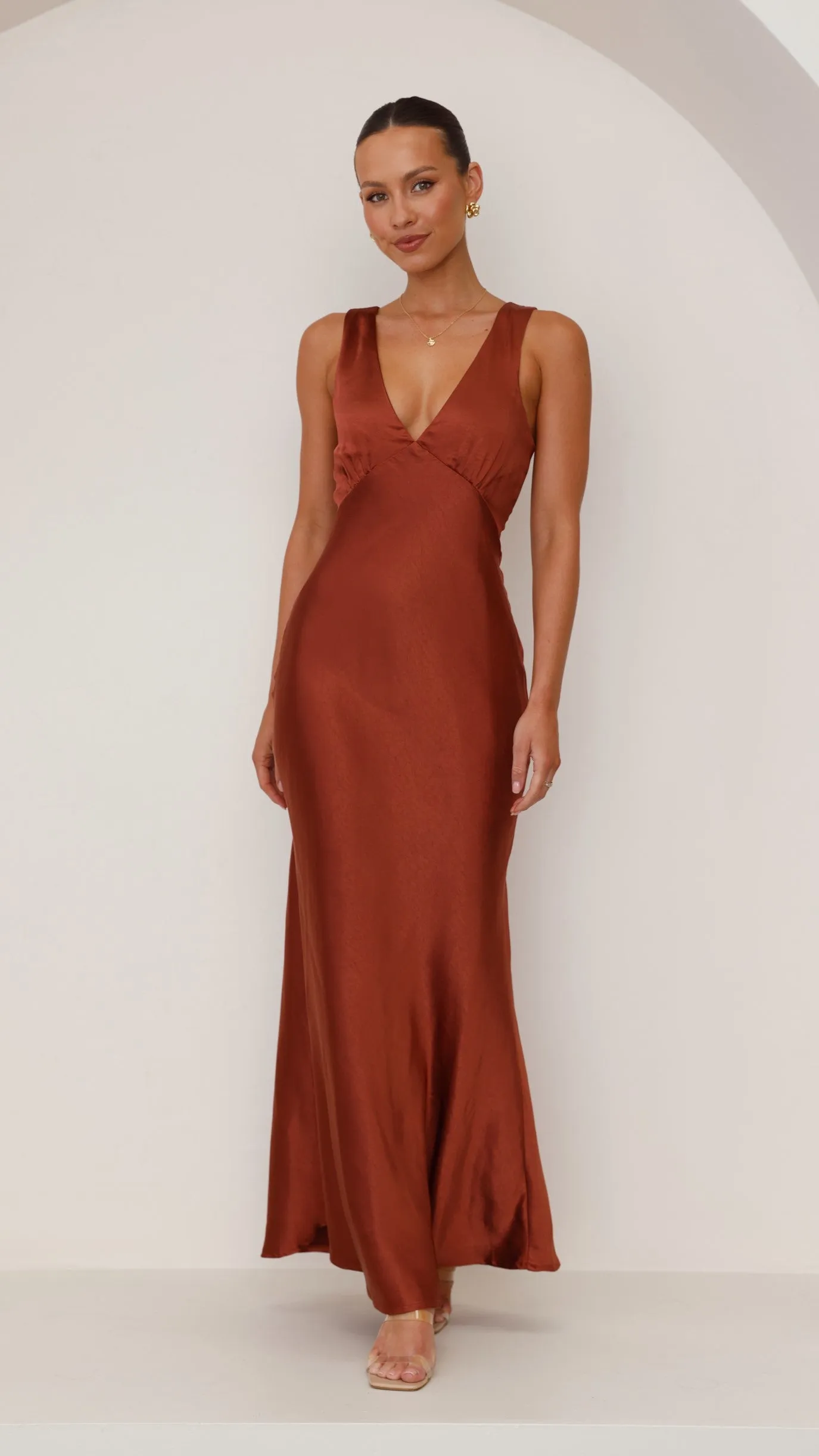 Sofia Maxi Dress - Rust Billy J