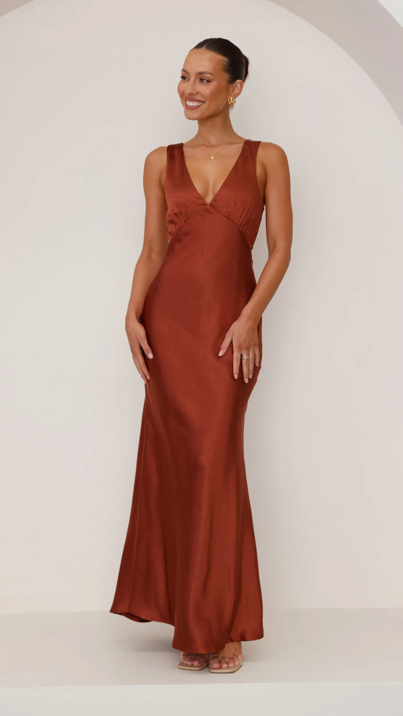 Sofia Maxi Dress - Rust Billy J