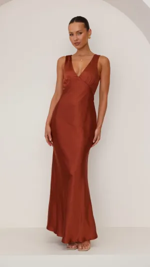 Sofia Maxi Dress - Rust Billy J