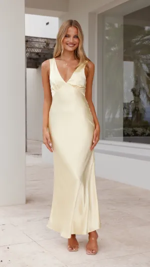 Sofia Maxi Dress - Yellow Billy J