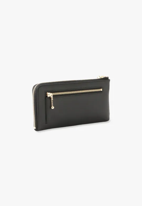Starstruck Half-Zip Wallet-Black Annasui