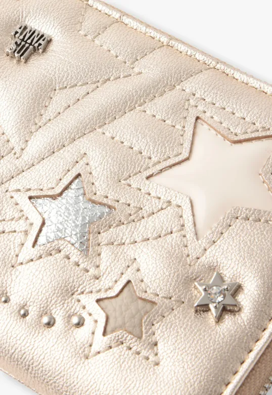 Starstruck Half-Zip Wallet-Gold Annasui