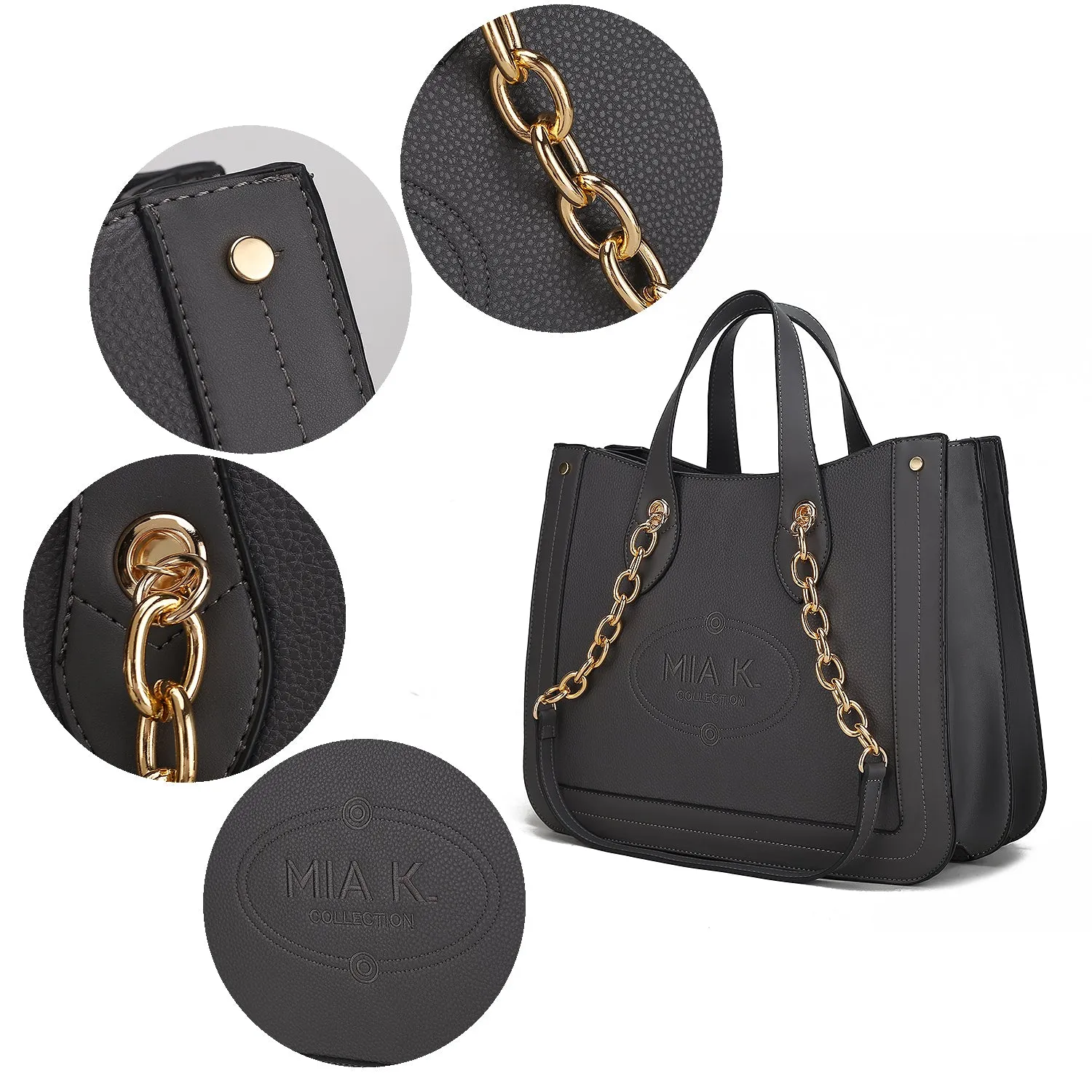 Stella Vegan Leather Womens Tote Bag