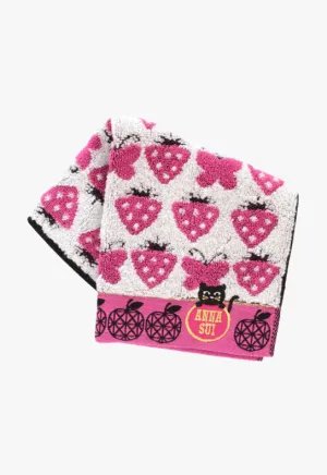 Strawberry Blossom Cat Washcloth Annasui