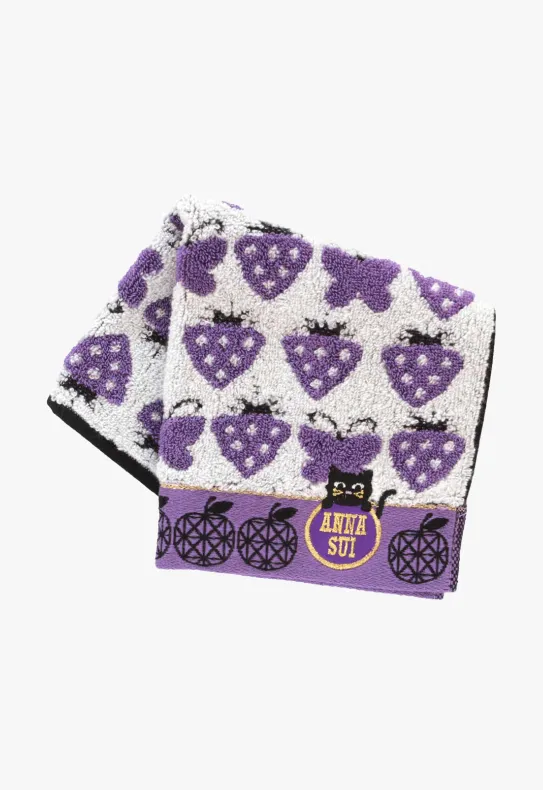 Strawberry Blossom Cat Washcloth Annasui