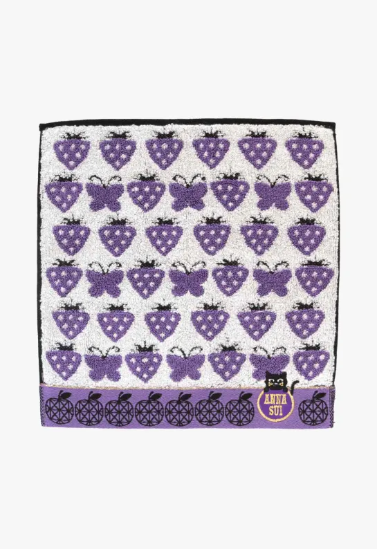 Strawberry Blossom Cat Washcloth Annasui