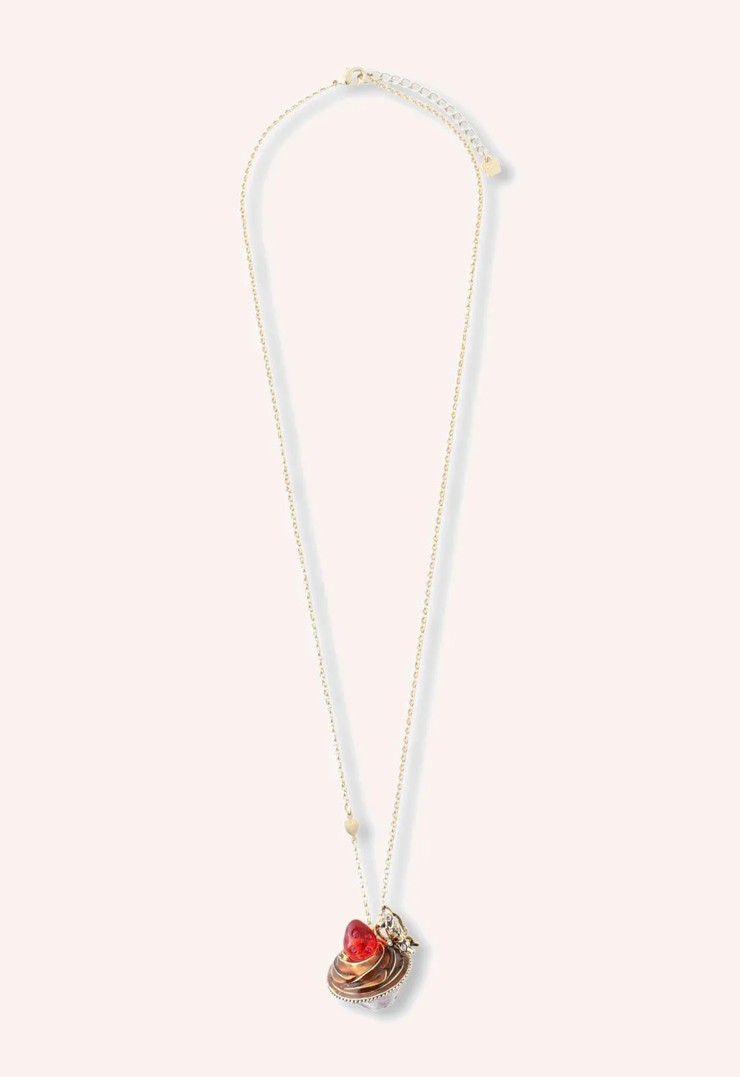 Strawberry Cupcake Necklace - Red Multi Annasui