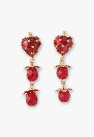 Strawberry Delight Dangling Earrings Annasui