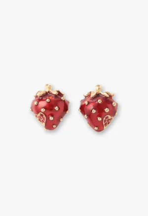 Strawberry Stud Earrings Annasui