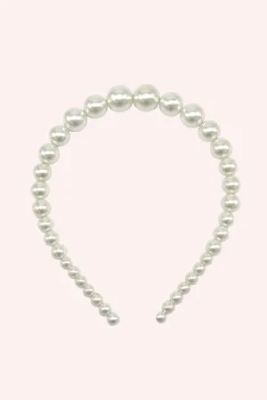 String of Pearls Headband Ivory Annasui