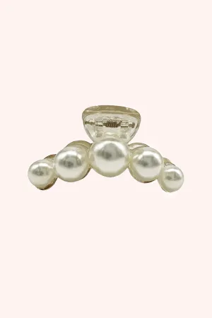 String of Pearls Mini Jaw Clip Ivory Annasui