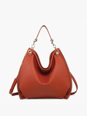 STUDDED SLOUCHY HOBO