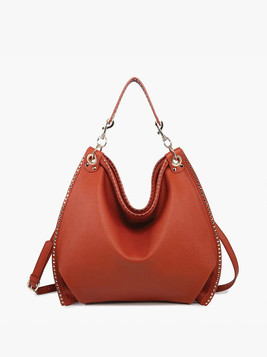 STUDDED SLOUCHY HOBO