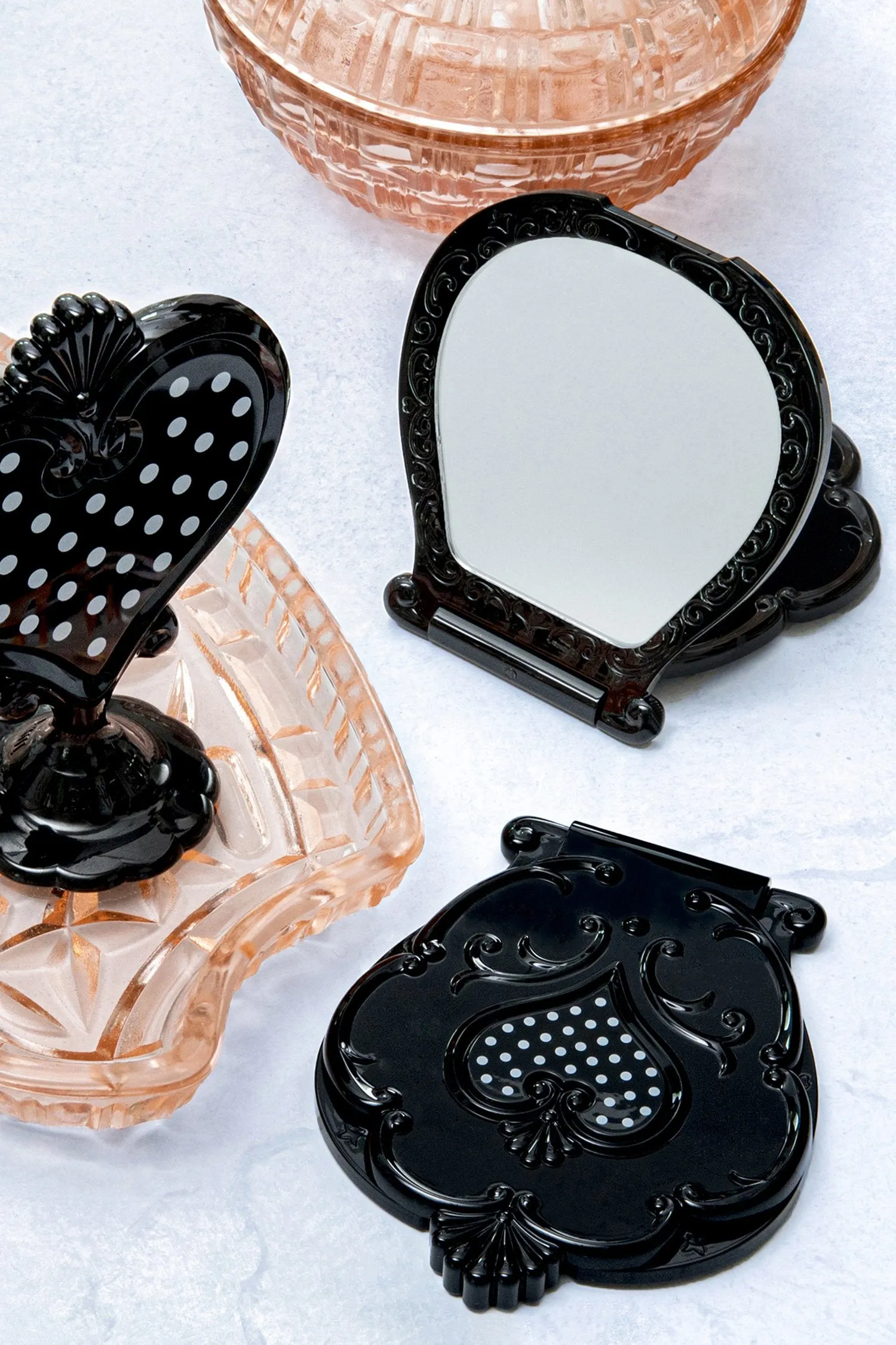 Sui Black Compact Mirror Annasui