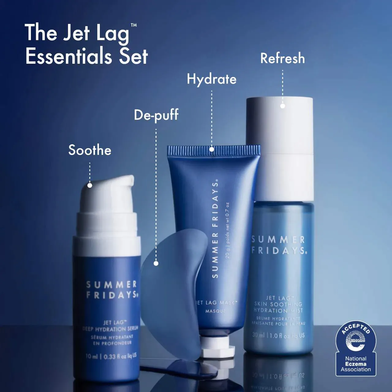Summer Fridays  The Jet Lag Essentials Hydration Set for Travel NIB