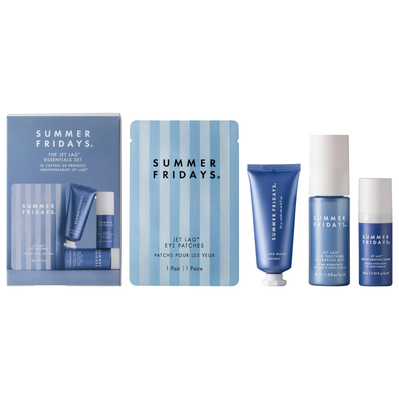 Summer Fridays  The Jet Lag Essentials Hydration Set for Travel NIB