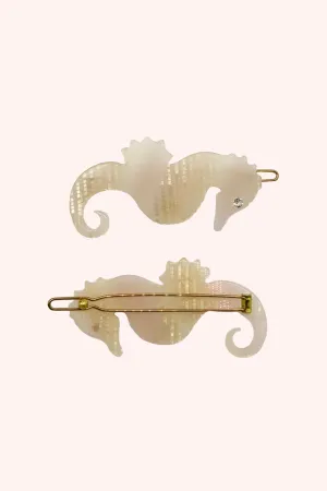 Sweet Seahorse Hair Pin Pink Glitz Annasui