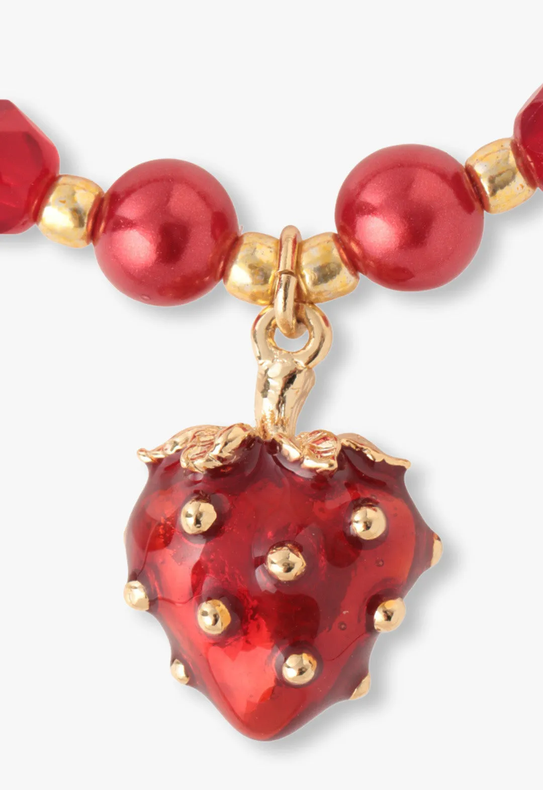 Sweet Strawberry Charm Bracelet Annasui