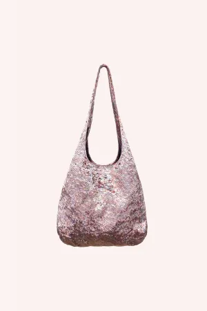 Swirling Embroidery Hobo Bag Annasui