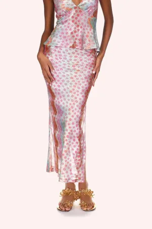 Swirly Rainbow Knit Skirt Annasui