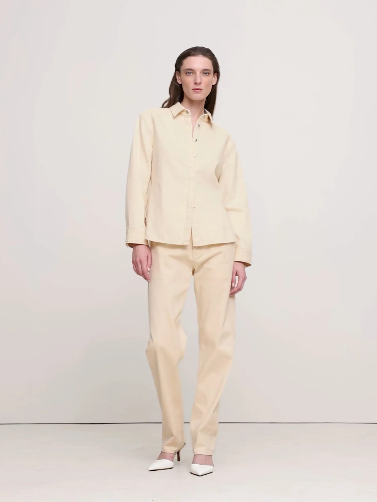 Tailored Denim Overshirt Banana Republic