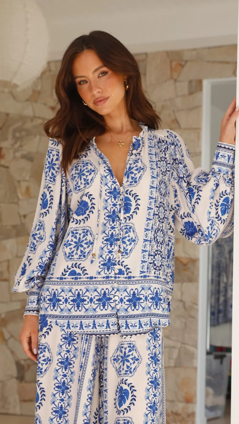 Taimo Top - Blue Print Billy J