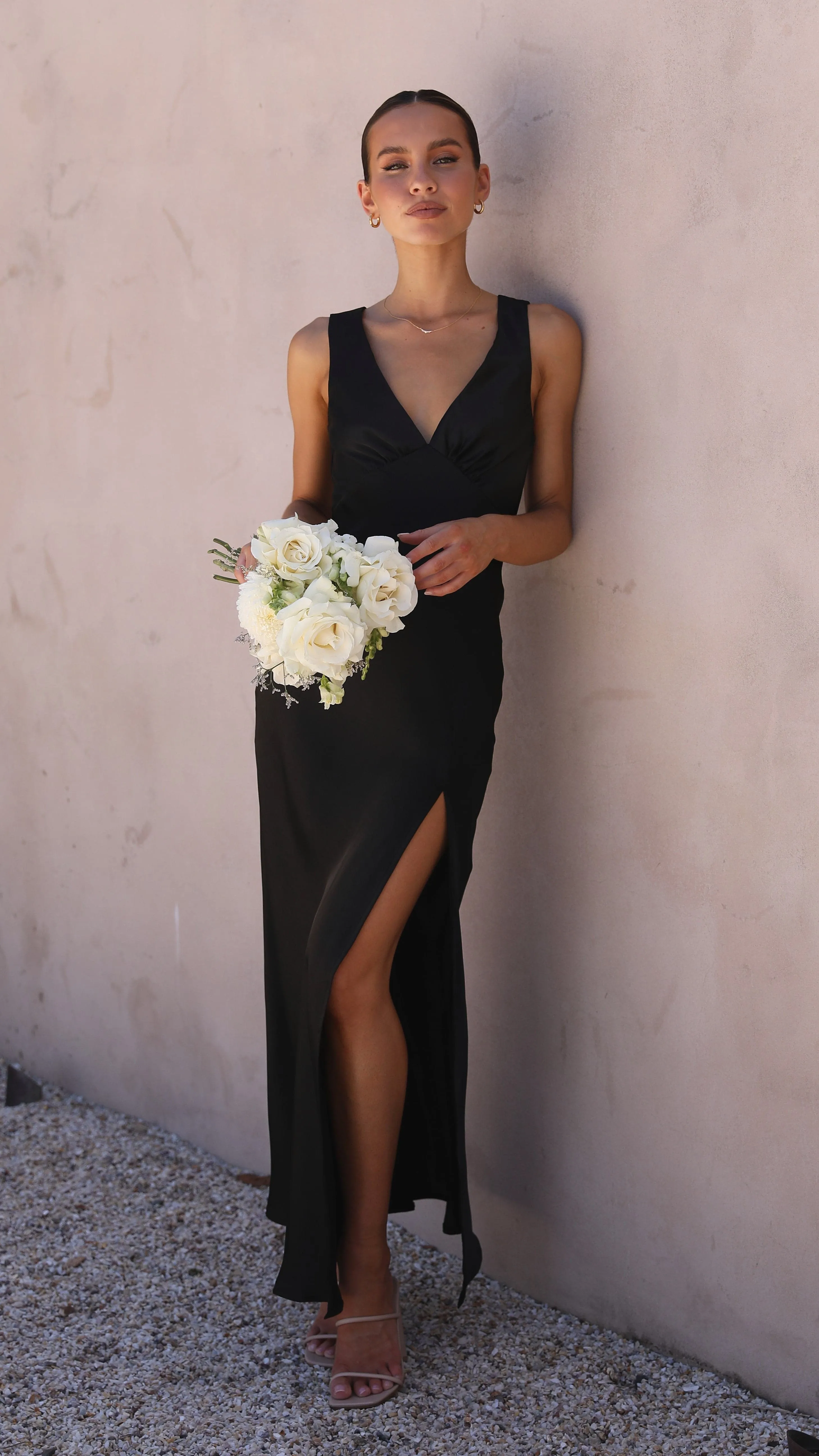 Taylor Maxi Dress - Black Billy J