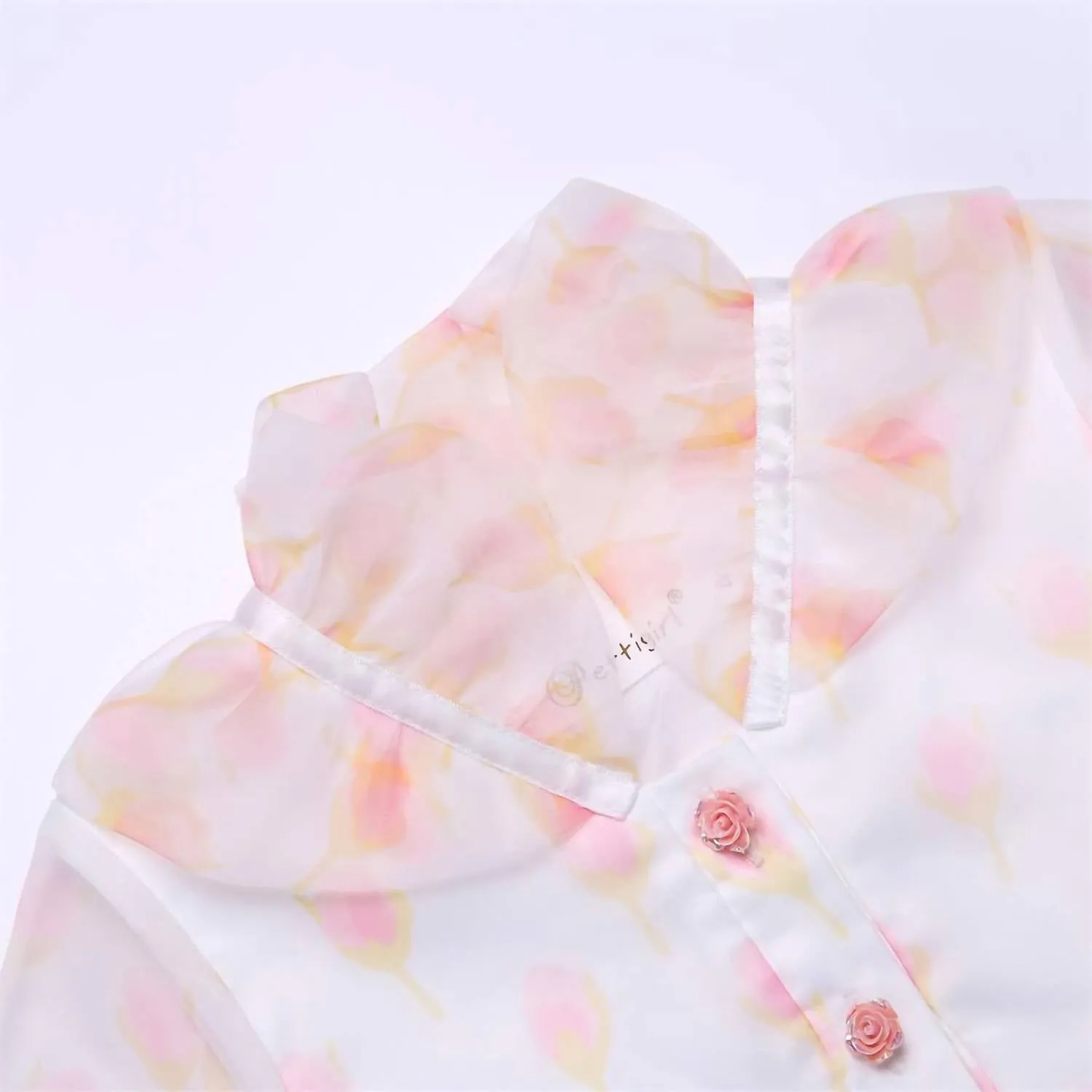 The Blush Petal Daydream Dress In White/pink